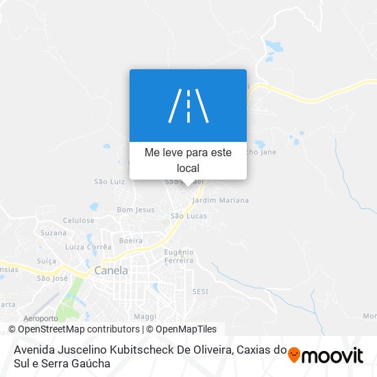 Avenida Juscelino Kubitscheck De Oliveira mapa