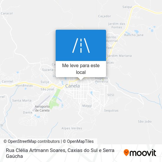 Rua Clélia Artmann Soares mapa