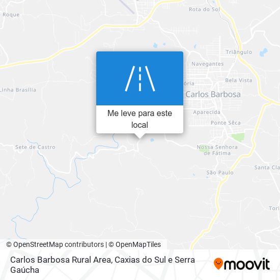 Carlos Barbosa Rural Area mapa