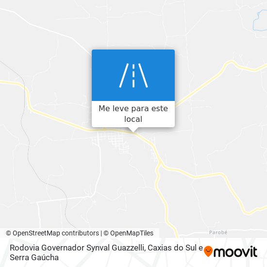 Rodovia Governador Synval Guazzelli mapa