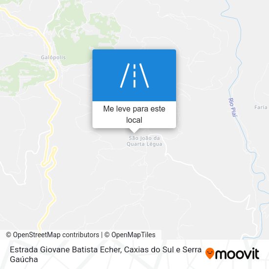 Estrada Giovane Batista Echer mapa