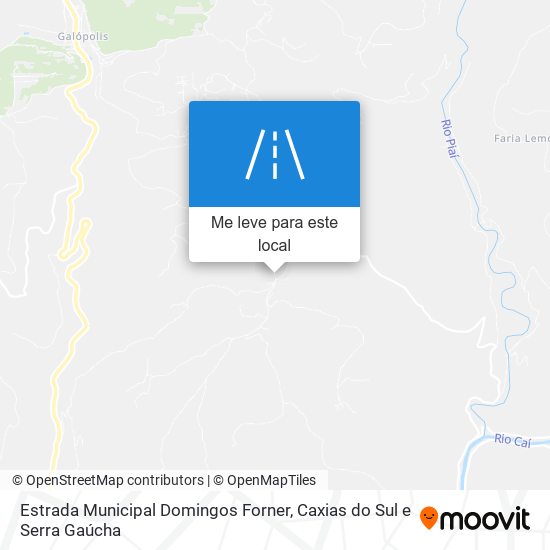 Estrada Municipal Domingos Forner mapa