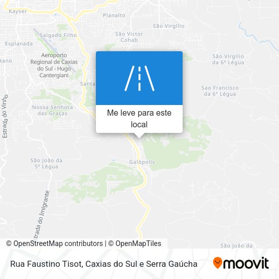 Rua Faustino Tisot mapa
