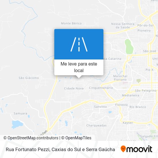 Rua Fortunato Pezzi mapa