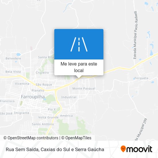 Rua Sem Saída mapa
