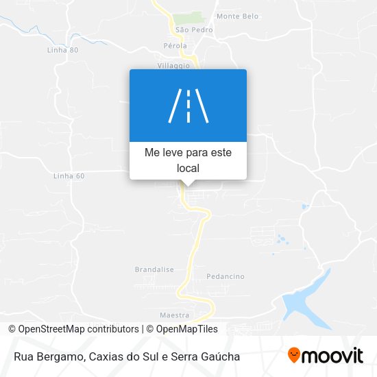 Rua Bergamo mapa