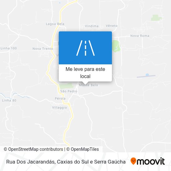 Rua Dos Jacarandás mapa