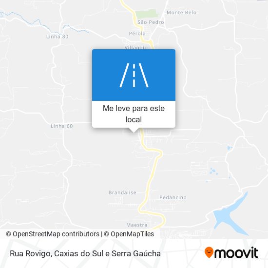 Rua Rovigo mapa