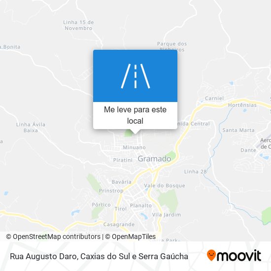 Rua Augusto Daro mapa