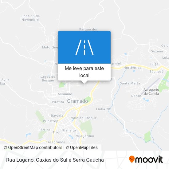 Rua Lugano mapa