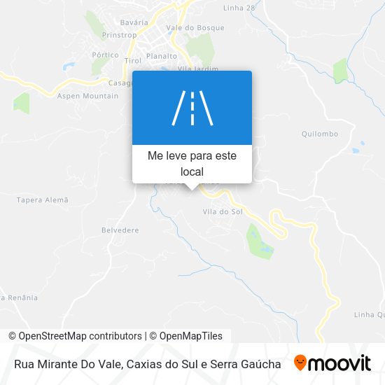 Rua Mirante Do Vale mapa