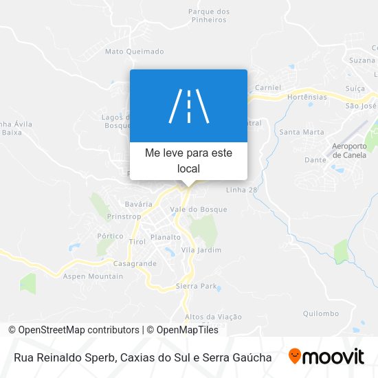 Rua Reinaldo Sperb mapa