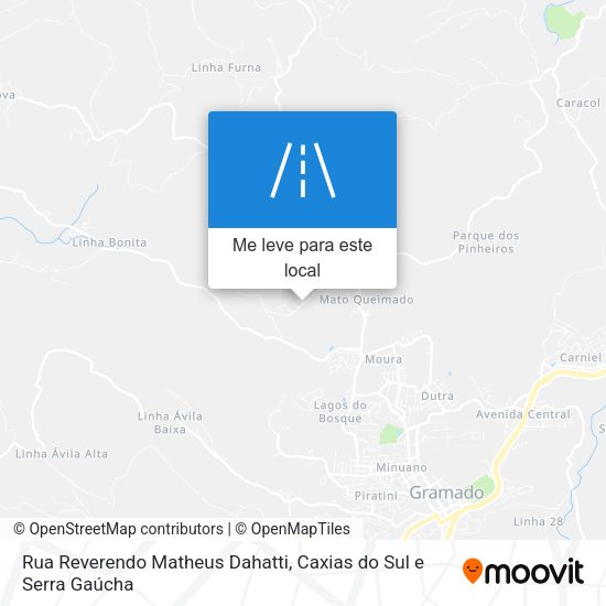 Rua Reverendo Matheus Dahatti mapa