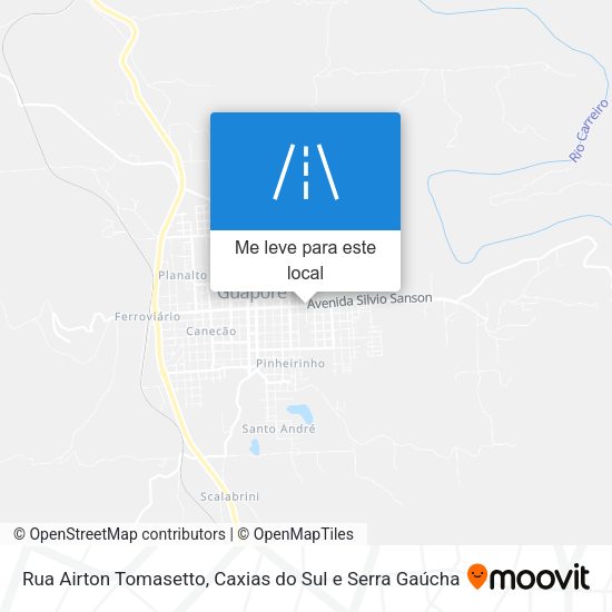 Rua Airton Tomasetto mapa