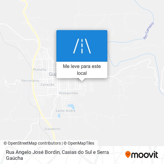 Rua Angelo José Bordin mapa
