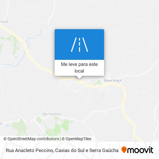 Rua Anacleto Peccino mapa