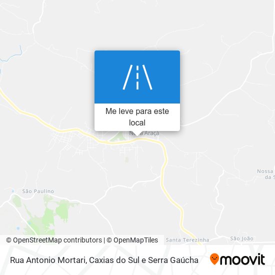 Rua Antonio Mortari mapa