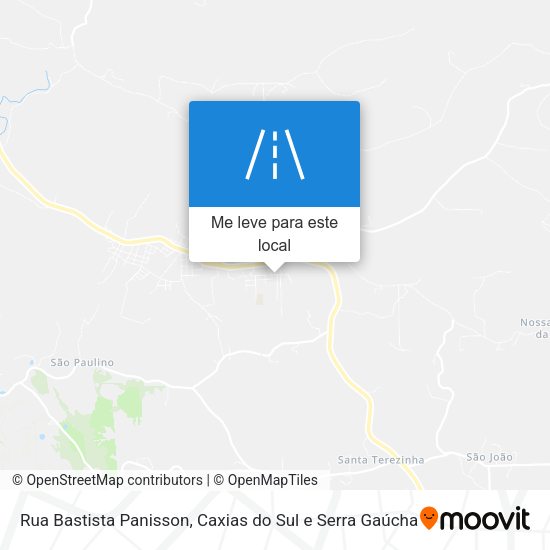 Rua Bastista Panisson mapa