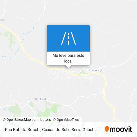 Rua Batista Boschi mapa