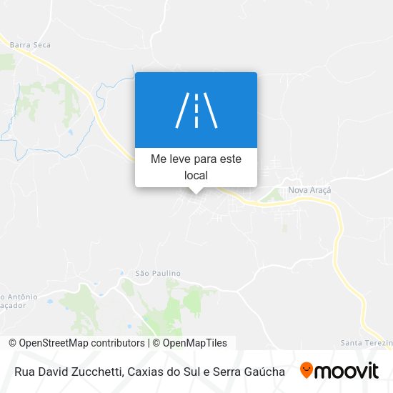 Rua David Zucchetti mapa