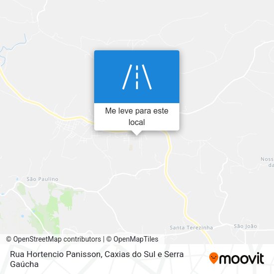 Rua Hortencio Panisson mapa