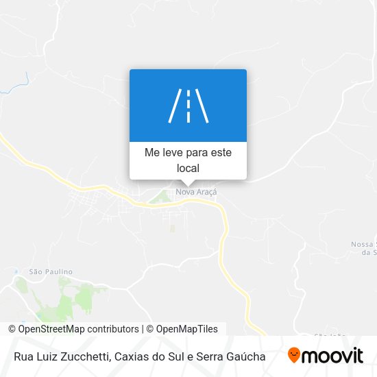 Rua Luiz Zucchetti mapa