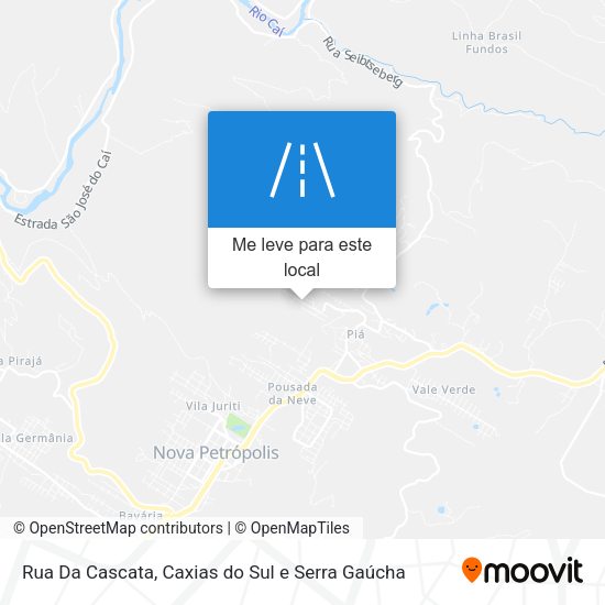 Rua Da Cascata mapa