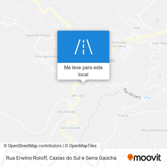 Rua Erwino Roloff mapa