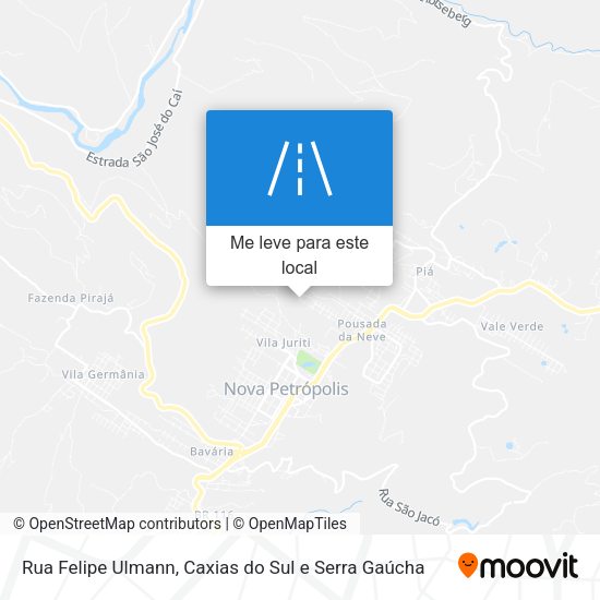 Rua Felipe Ulmann mapa