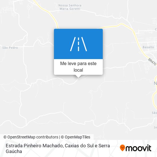 Estrada Pinheiro Machado mapa