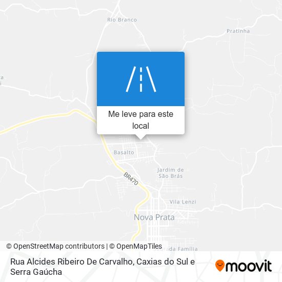 Rua Alcides Ribeiro De Carvalho mapa