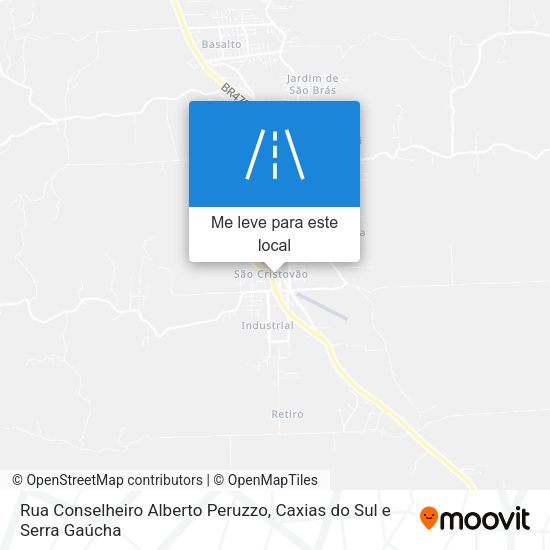 Rua Conselheiro Alberto Peruzzo mapa