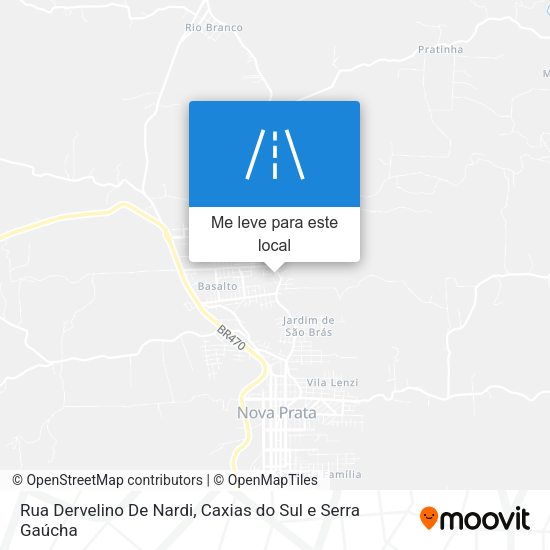 Rua Dervelino De Nardi mapa