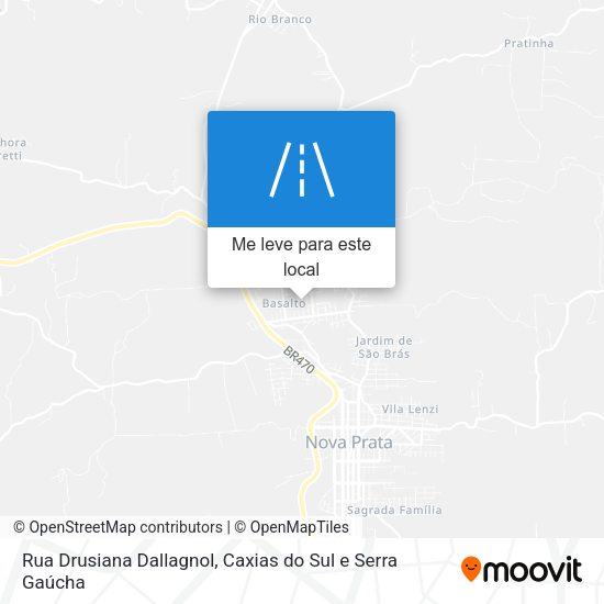 Rua Drusiana Dallagnol mapa