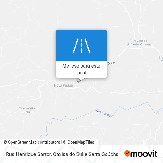 Rua Henrique Sartor mapa