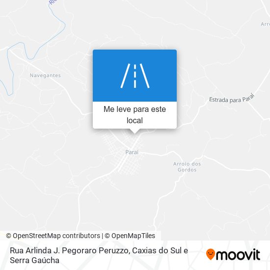 Rua Arlinda J. Pegoraro Peruzzo mapa