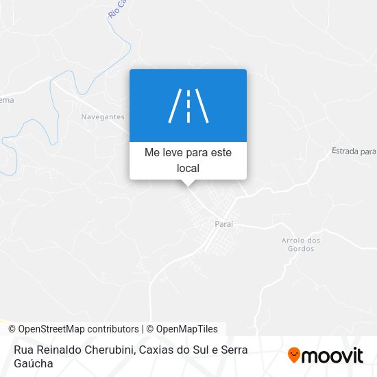 Rua Reinaldo Cherubini mapa