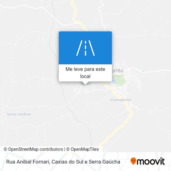 Rua Anibal Fornari mapa