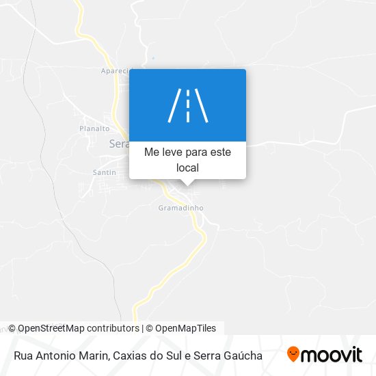Rua Antonio Marin mapa