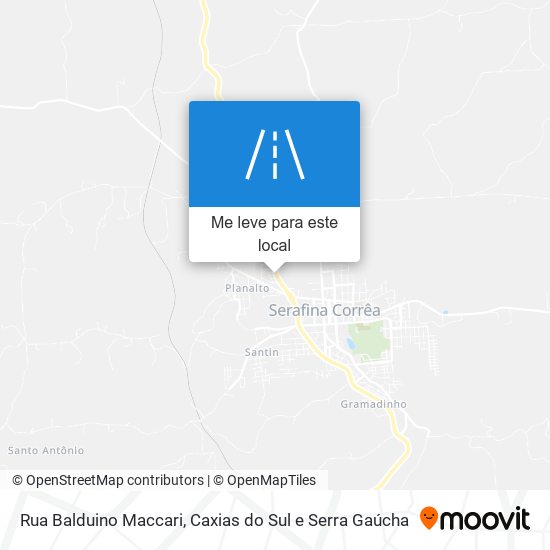 Rua Balduino Maccari mapa