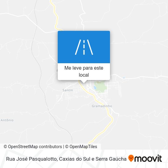 Rua José Pasqualotto mapa