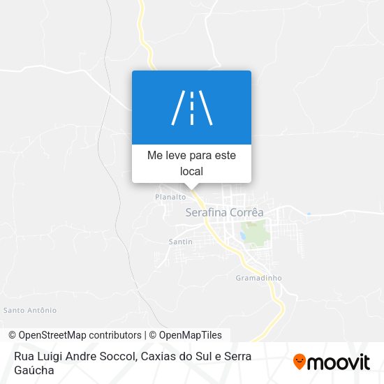 Rua Luigi Andre Soccol mapa
