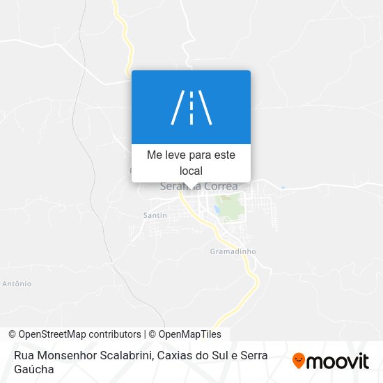 Rua Monsenhor Scalabrini mapa