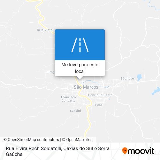 Rua Elvira Rech Soldatelli mapa