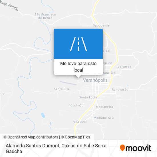 Alameda Santos Dumont mapa