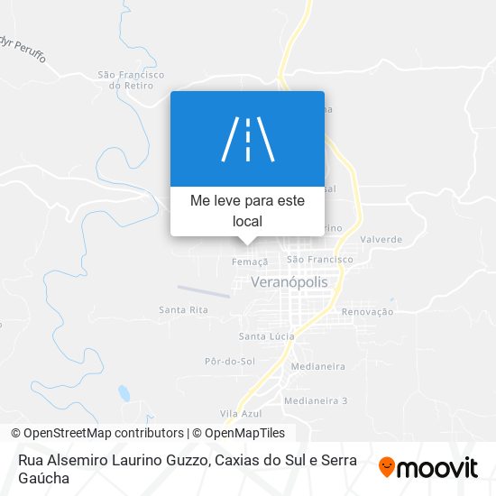 Rua Alsemiro Laurino Guzzo mapa