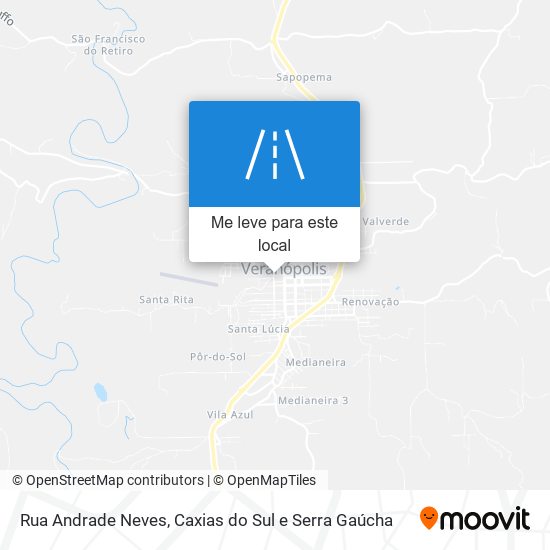 Rua Andrade Neves mapa