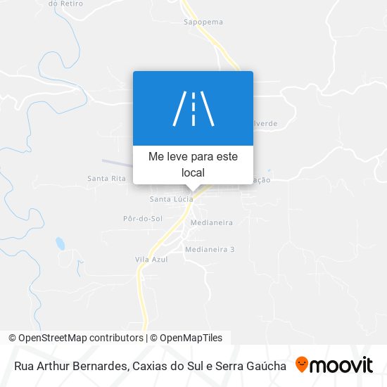 Rua Arthur Bernardes mapa