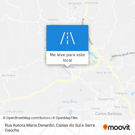 Rua Aurora Maria Denardin mapa