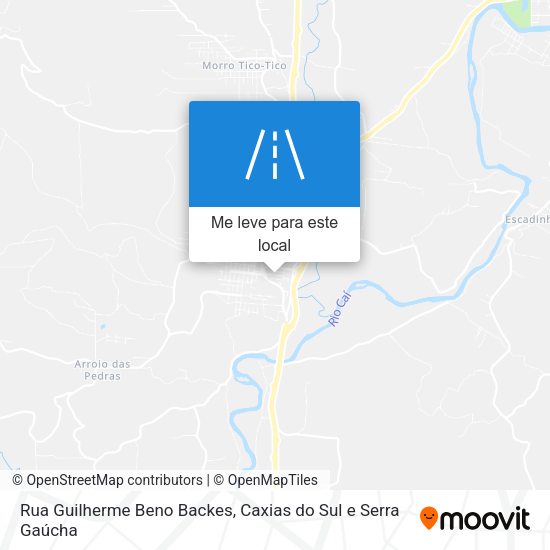 Rua Guilherme Beno Backes mapa